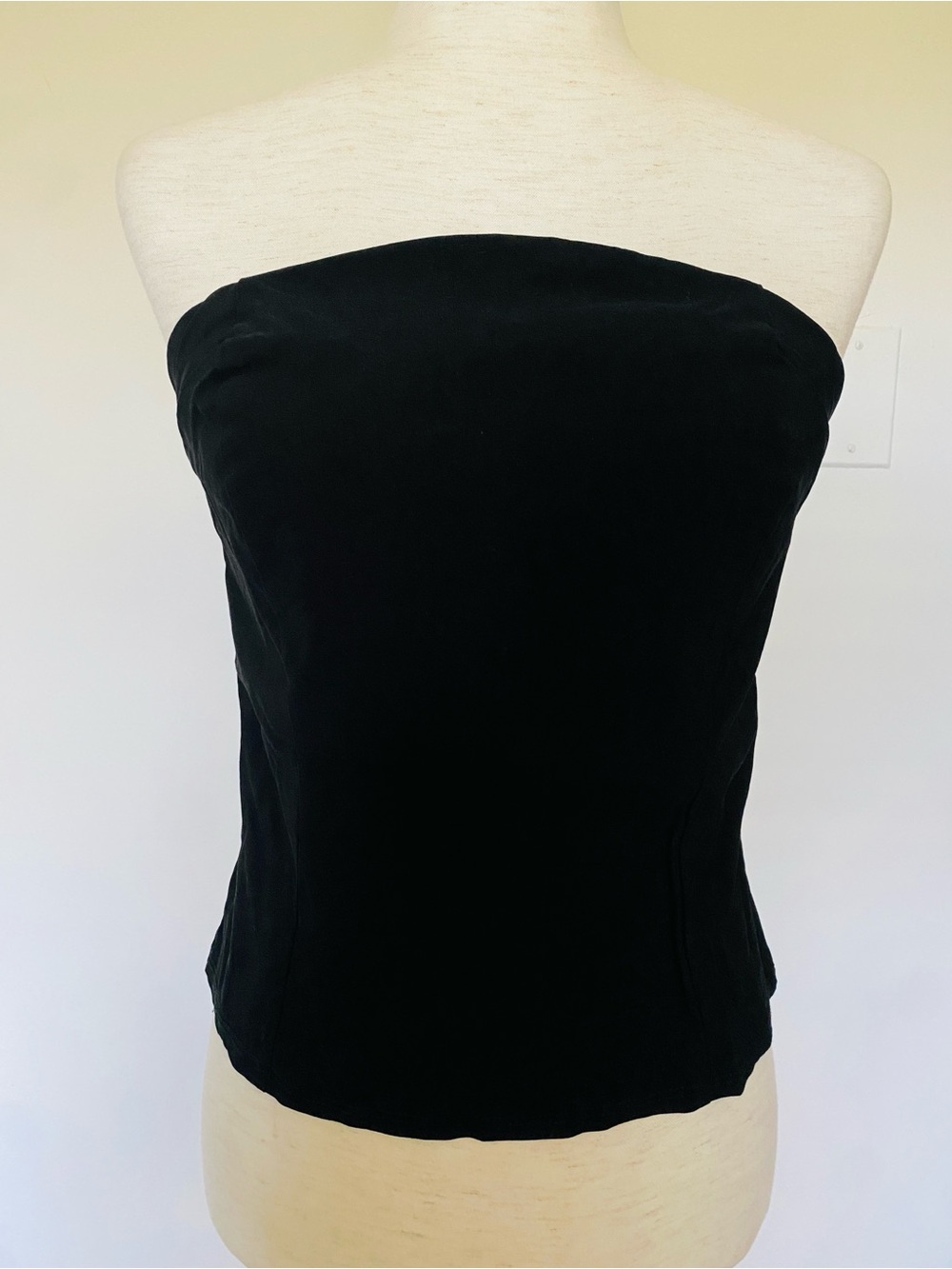 Asos Design Black Strapless Tube Top - Women size M